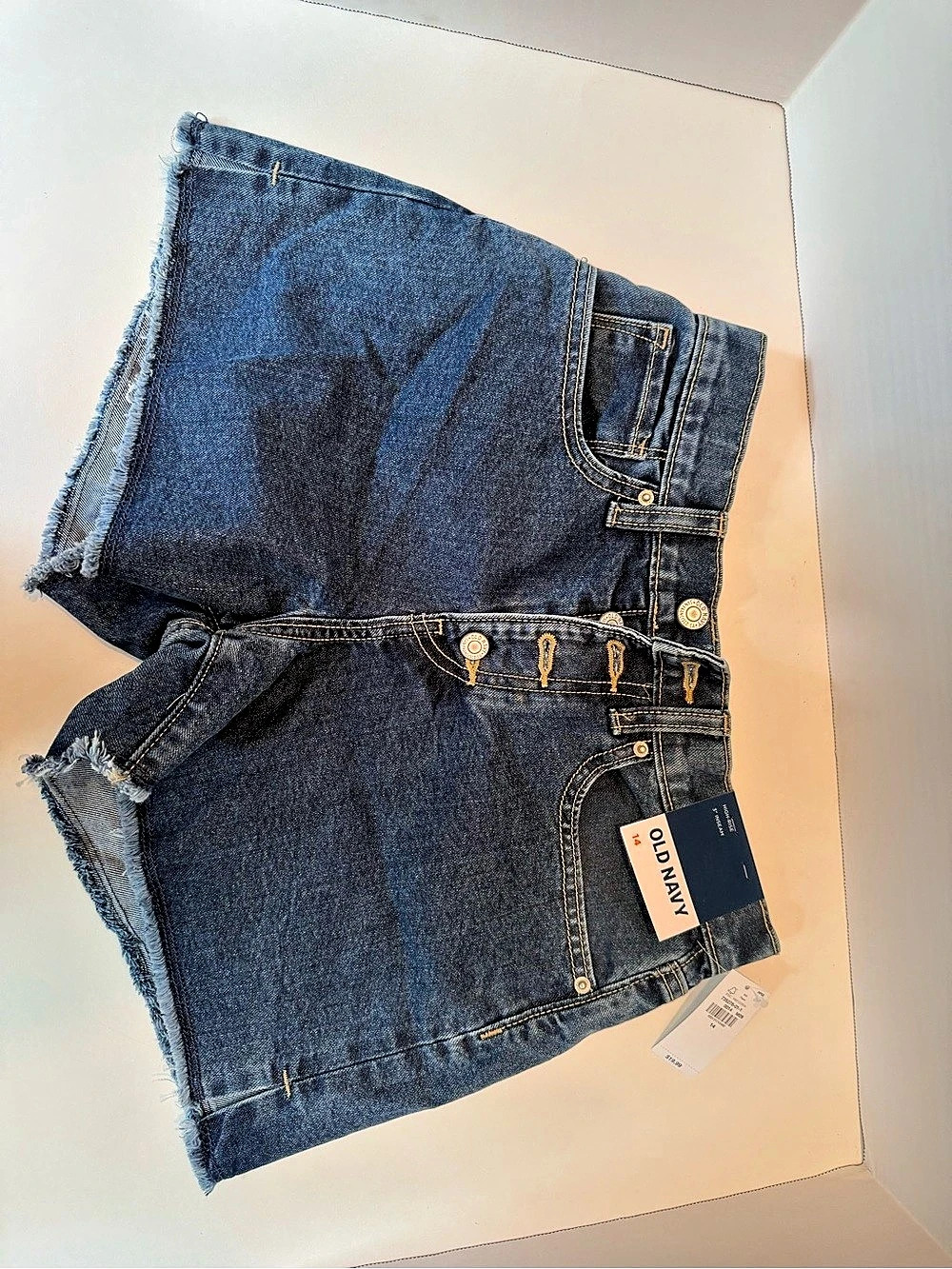 Old Navy Denim Shorts Size 14 NWT